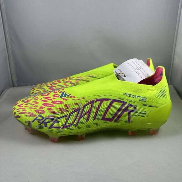 Adidas Predator Elite LL FG Green Pink Athletic Soccer Cleat ID3875 Men Size 6.5 - Picture 2 of 9